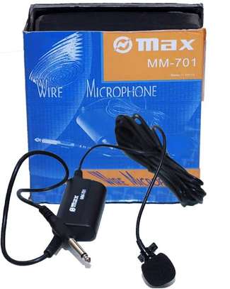 Max MM-701 lapel condenser universal microphone wired image 3