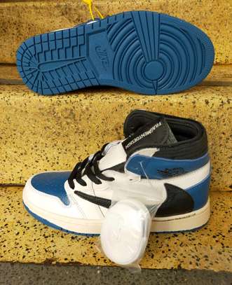 Jordan I Blue Travis Scott???:Sizes:37 to 45.Price 4500/- image 1