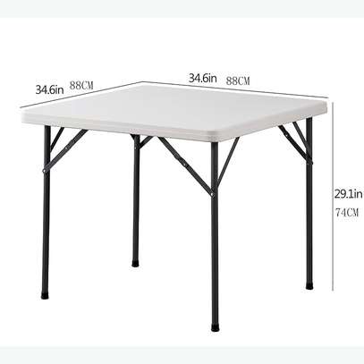 Square Plastic Portable Indoor Outdoor Dining Table image 5