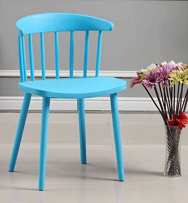 Dining Chair : Plastic Round Dining Seat with Legs image 1