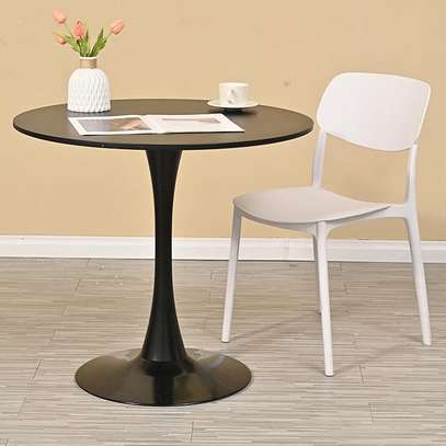 Dining Table :White Round Dining Table image 1