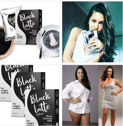 Black Latte Charcoal Coffee For Weight Loss. image 1