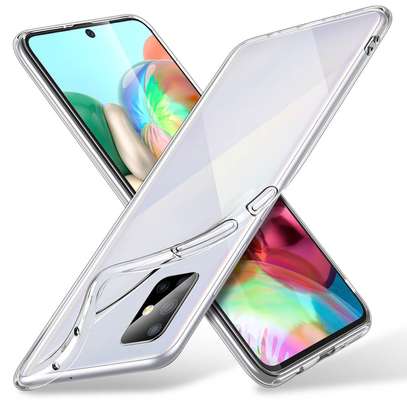 Clear TPU Soft Transparent case for Samsung A71 A51 A31 image 1