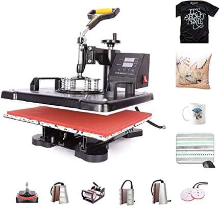 360 Degree Swivel Heat Press Machine 8 in1 image 1