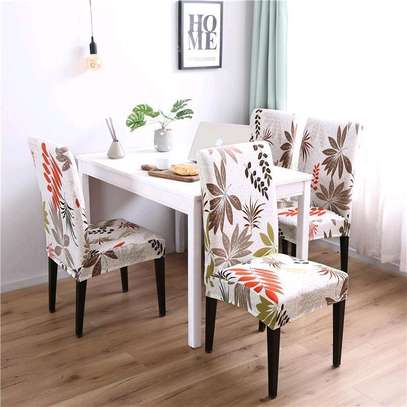 Large Size Stretchable Dining Seat Covers. image 2