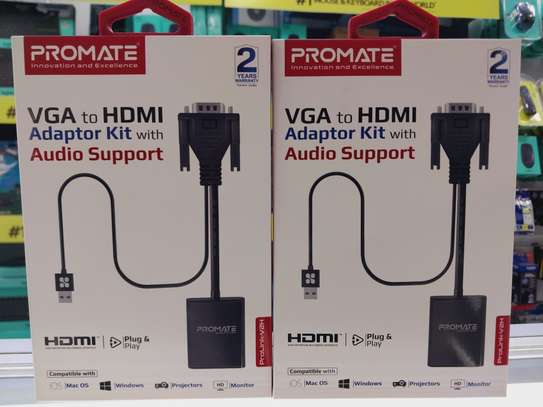 Promate VGA to HDMI Display Adaptor With 1080p Resolution image 2