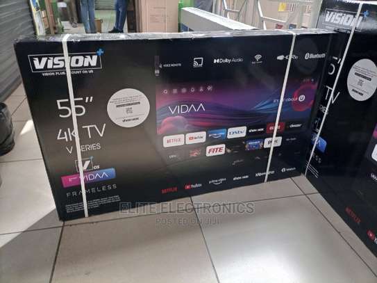 Vision 55inch Smart Tv 4k UHD Vidaa. image 1