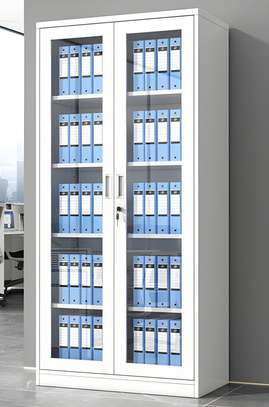 Office Cabinet: Classic Transparent Glass Door File Cabinet image 3