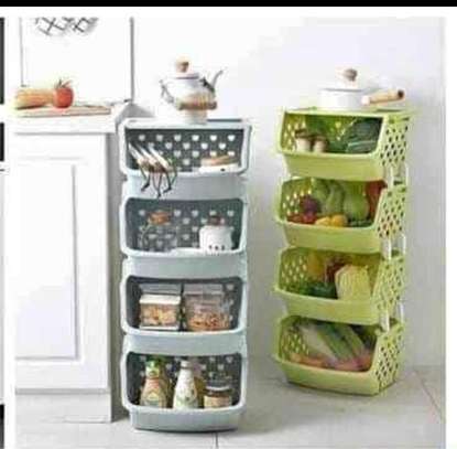 4 Layer Vegetable rack with top cover image 2