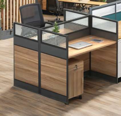Two-Person Modular Workstation for Office image 1