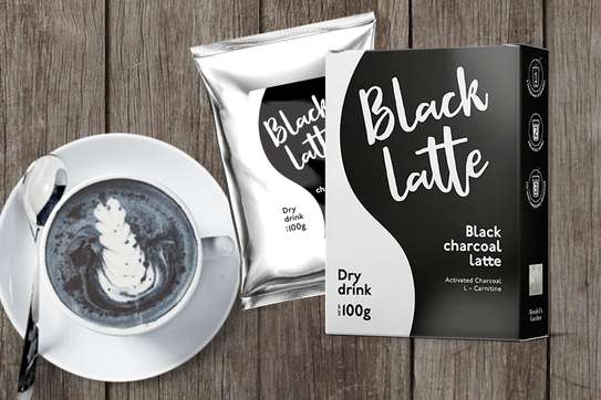 Black Latte Dry Drink Black Charcoal Latte image 1