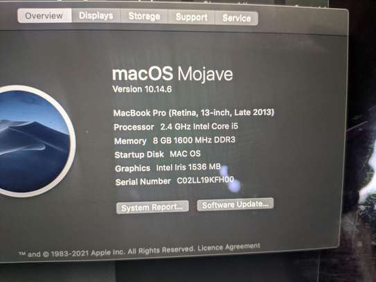 MacBook Pro retina display late 2013 image 1