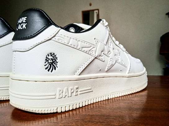 White Bape classic sneakers image 1