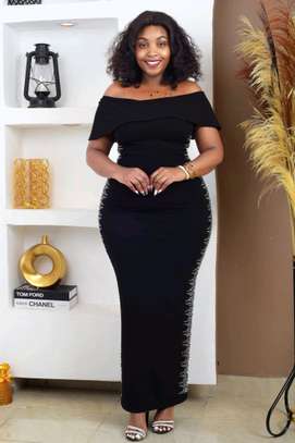 Elegant Off-Shoulder Maxi Dress Bodycon image 6