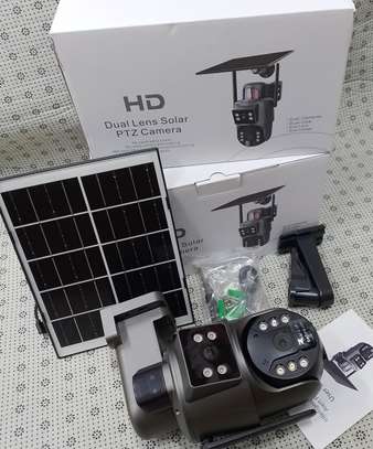 Dual Lens Dual Screen Ubox Wifi Enabled Solar PTZ Camera image 2