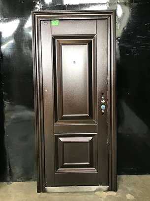 Chinese imported single and double steel doors image 1