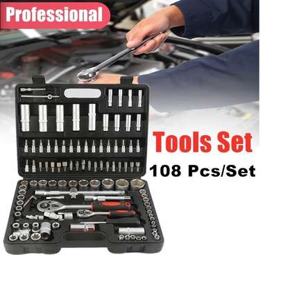 Garage Spanner Box Tool kit 108pcs Wrench Socket set image 1