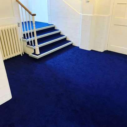 BLUE WALL TO WALL CARPET image 1