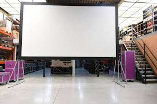 REAR&FRONT PROJECTION SCREEN 120*160 FOR HIRE image 2
