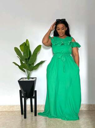 Plain chiffon maxi dress sale