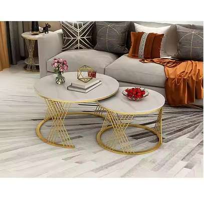 Office Table; Nesting Coffee Table Set of 2 image 4