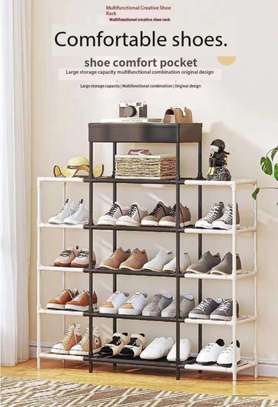 Multi-Layer Vertical Shoe Rack Organizer 106cm Tall image 4