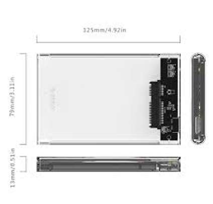 transparent hdd/ssd enclosure casing image 9