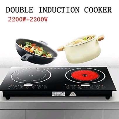 Double burner induction cooker image 1