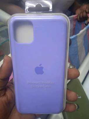 Iphone 11 Pro Max Silicon Case(Original purple Silicone case) image 1