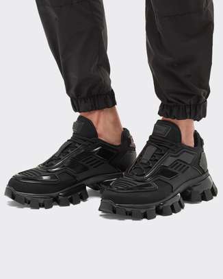 Quality Unisex Casual Prada Cloudburst Thunder Black Shoes image 2