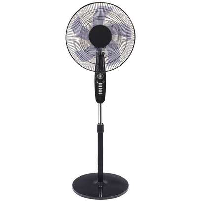 RAMTONS BLACK STAND FAN , WITH REMOTE image 1
