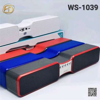 Original WSTER WS-1039 Bluetooth Wireless Speaker Support USB/TF CARD/FM RADIO image 2