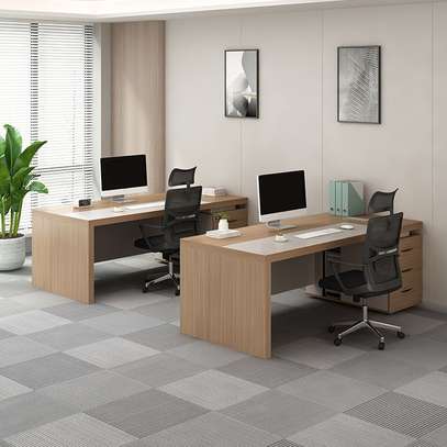 Office Desk: Executive Rectangular Office Desk For Homes image 6