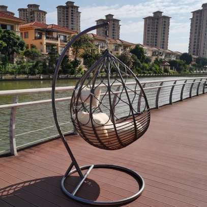Hammock Swing: Modern Rattan Chair, Cozy & Elegant Style image 3