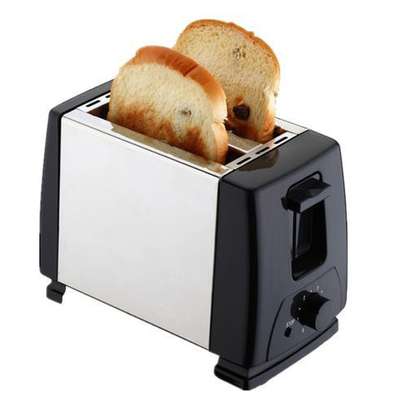 Sokany 2 Slice Bread Toaster - Silver & Black Ck image 1
