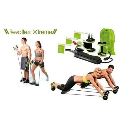 Revoflex Xtreme Home Total Body Fitness Gym Revoflex Xtreme Abs Trainer Resistance Exercise Abdominal Trainer Body Resistance Workout Training Tonning Machine Gym Exercise ABS image 1