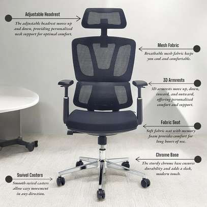 Ergonomic Mesh Office Chair – Adjustable Lumbar image 3