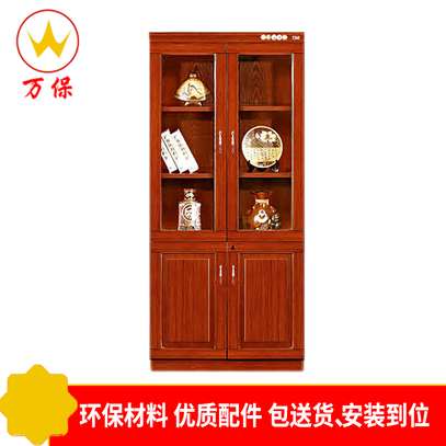File cabinet: Wooden two door office file cabinet image 2