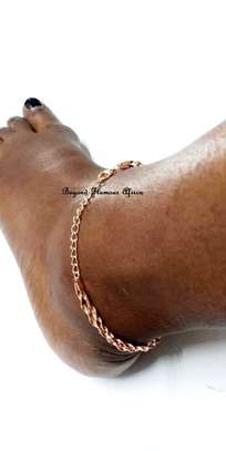 Ladies Multilayered Golden Anklet image 1