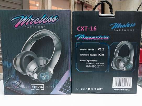 Wireless Bluetooth-compatible Headphones Stereo Sound Max image 1