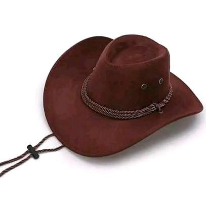 Brown cowboy hat image 1