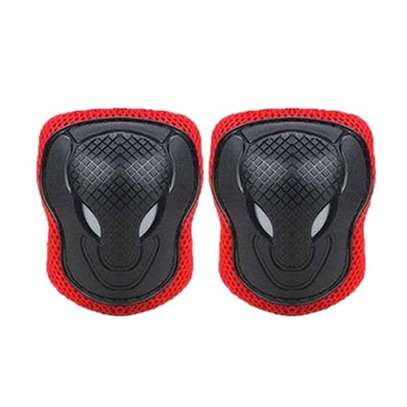 6Pcs Kids Elbow Wrist Knee Pads Protective Gear Guard Skate Red XS image 1