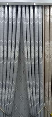 Dark curtain living room image 4