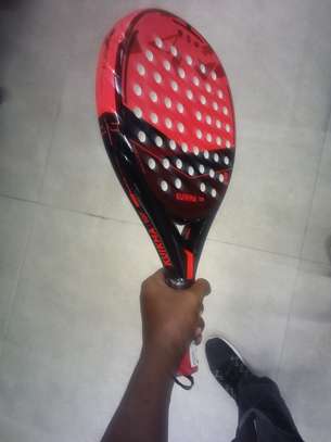 Adult Padel Racket red black 360 grams image 7