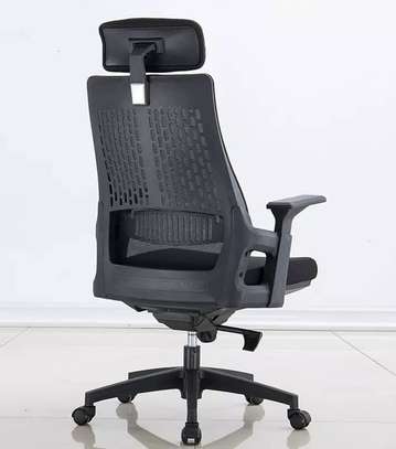 Office Chair : Ergonomic Headrest Mesh Office Chair image 3