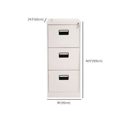 Office Cabinet :  3-Drawer Metallic Office Filing Cabinet image 8