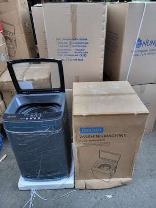 Decho 8kg Top load Fully Automatic Washing Machine Dark Grey image 3