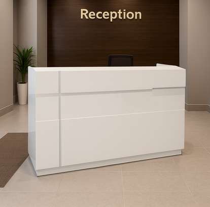 1.6M Wooden Office Reception Desk image 11