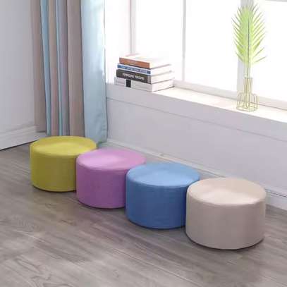 Home Chair : Round Leather Home  Bedroom Chair In Keumbu image 9