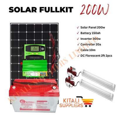 200w  solar fullkit with kitali battery image 2